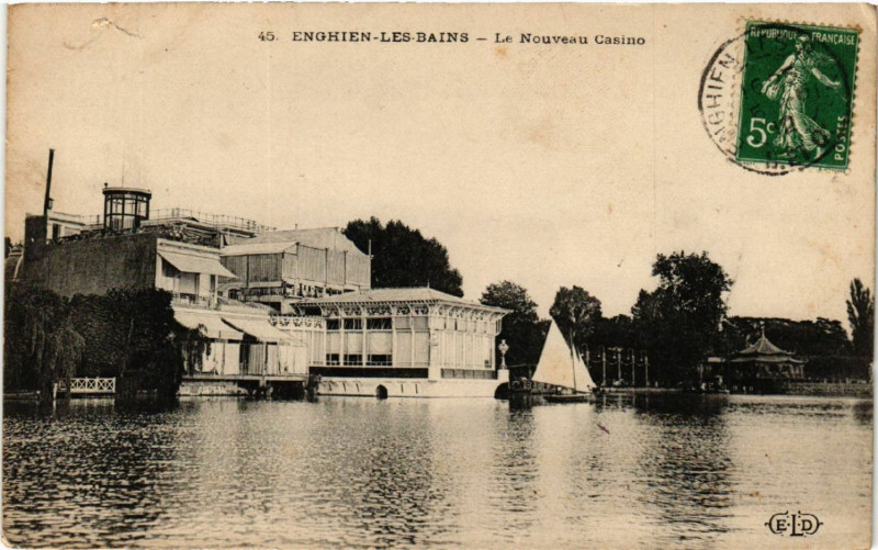 Carte postale ancienne Enghien-les-Bains -  Le Nouveau Casino à Enghien-les-Bains