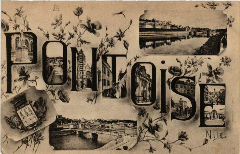 Carte postale ancienne Pontoise à Pontoise