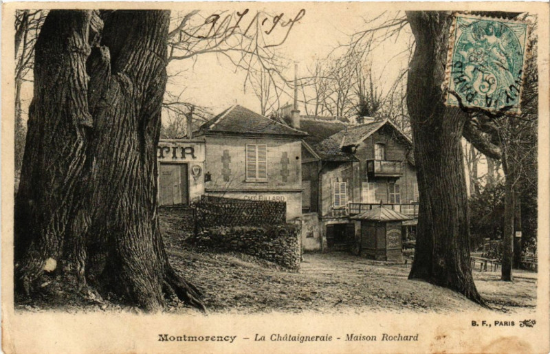 Carte postale ancienne Montmorency - La Chátaigneraie - Maison Rochard à Montmorency