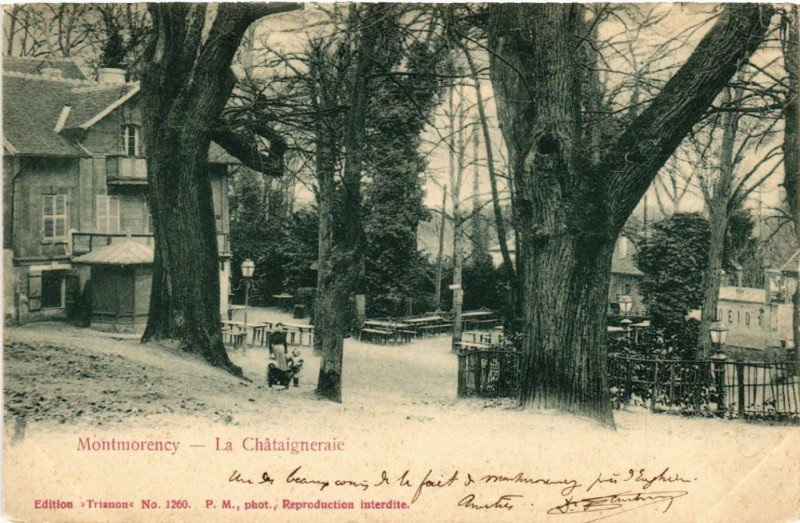 Carte postale ancienne Montmorency - La Chátaigneraie à Montmorency
