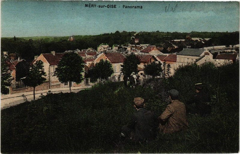 Carte postale ancienne Méry-sur-Oise - Panorama à Méry-sur-Oise