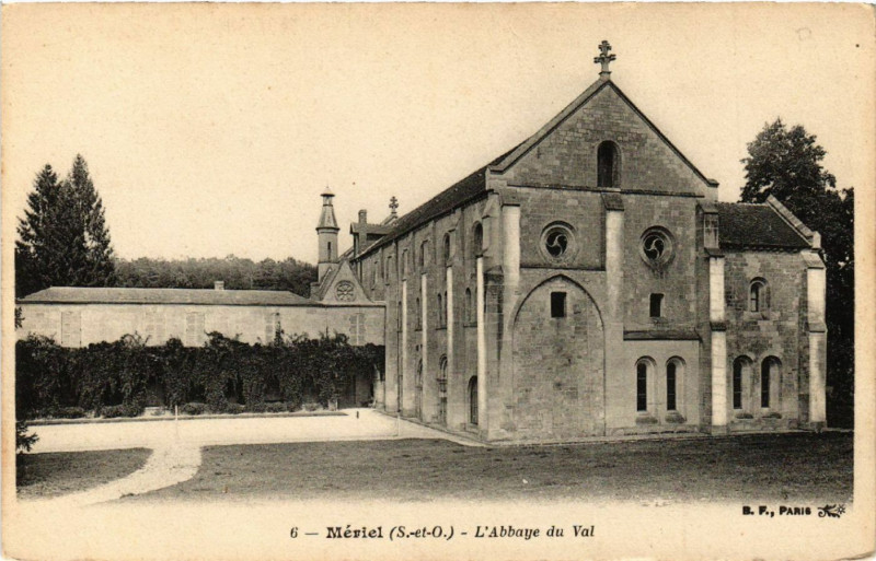 Carte postale ancienne Mériel (S.-et-O.) -  L'Abbaye du Val à Mériel