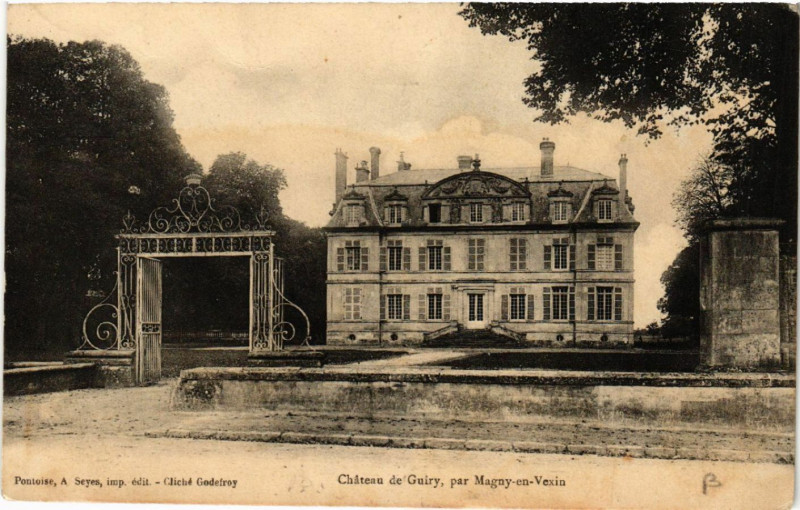 Carte postale ancienne Cháteau de Guiry, par Magny-en-Vexin à Magny-en-Vexin