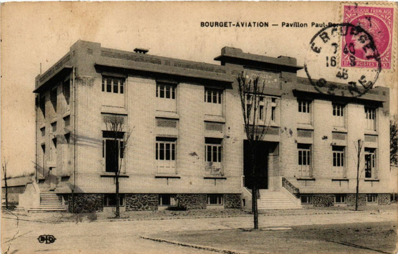 Carte postale ancienne Bourget-Aviation - Pavillon. Paul-Be...