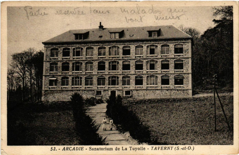 Carte postale ancienne Arcadie - Sanatorium de La Tuyolle - Taverny (S.-et-O.) à Taverny