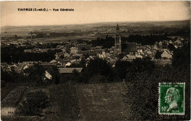 Carte postale ancienne Viarmes (S.-et-O.) - Vue Générale à Viarmes
