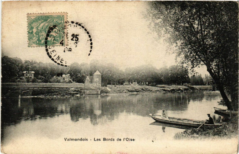 Carte postale ancienne Valmondois - Les Bords de l'Oise à Valmondois