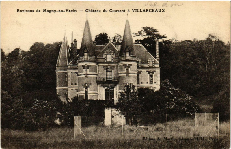 Carte postale ancienne Environs de Magny-en-Vexin - Cháteau du Couvent á Villarceaux à Magny-en-Vexin
