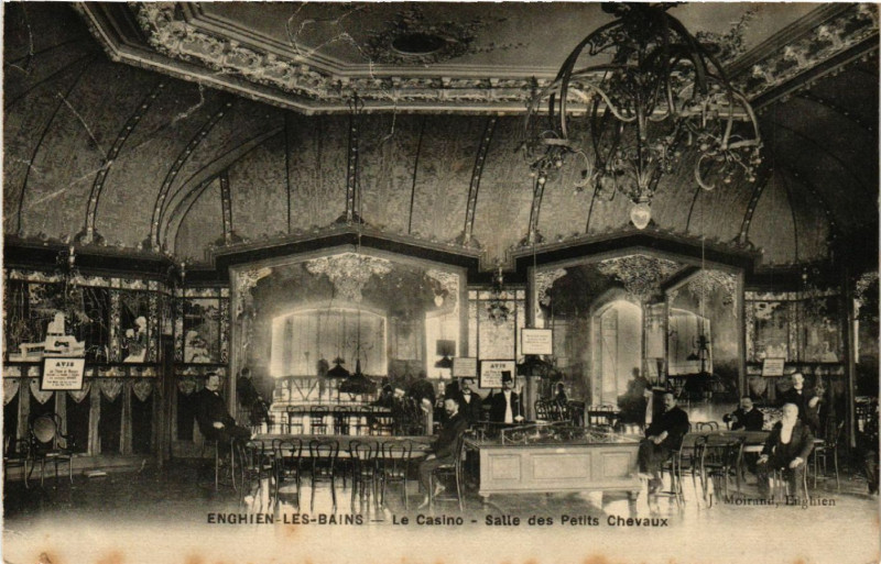 Carte postale ancienne Enghien-les-Bains - Le Casino - Salle des Patits Chevaux à Enghien-les-Bains