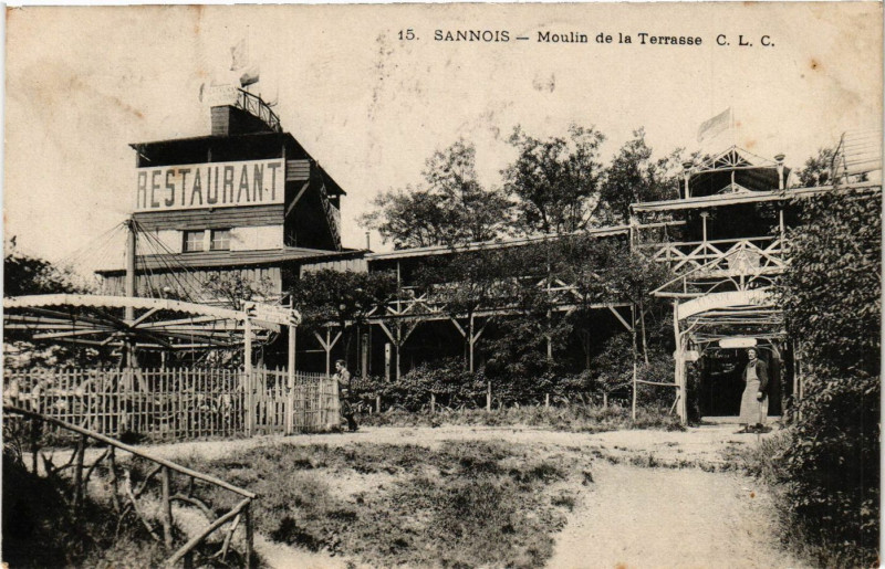 Carte postale ancienne Sannois - Moulin de la Terrasse à Sannois