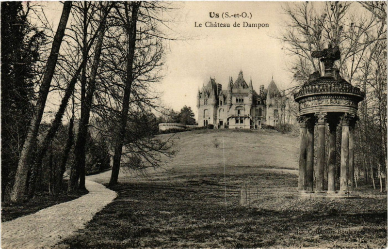 Carte postale ancienne Us - Le Chateau de Dampon à Us