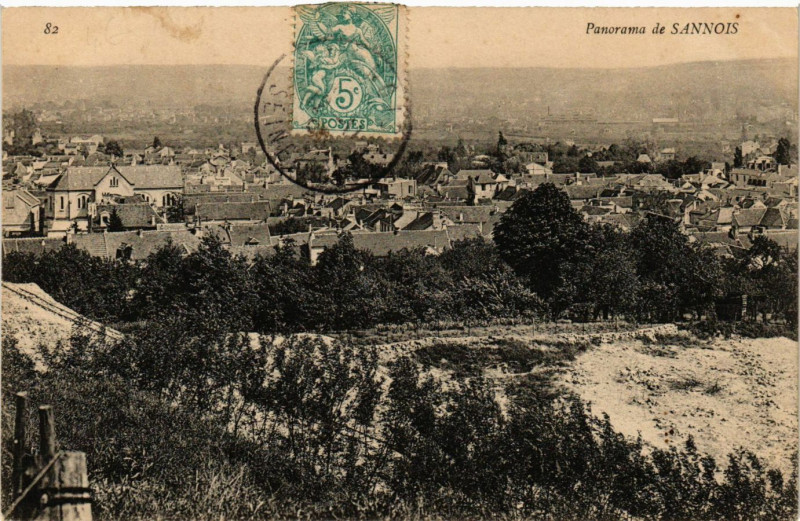 Carte postale ancienne Sannois - Panorama à Sannois
