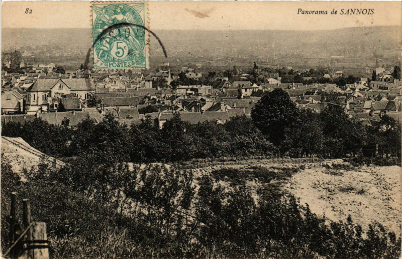 Carte postale ancienne Sannois - Panorama à Sannois