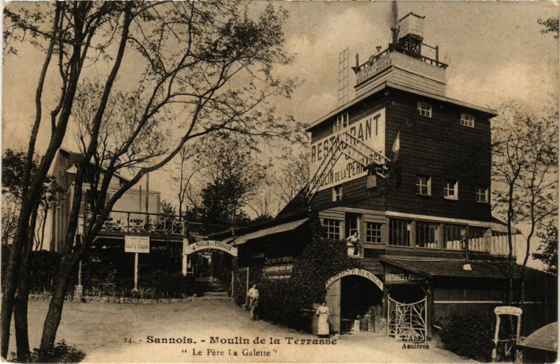 Carte postale ancienne Sannois - Moulin de la Terrasse à Sannois