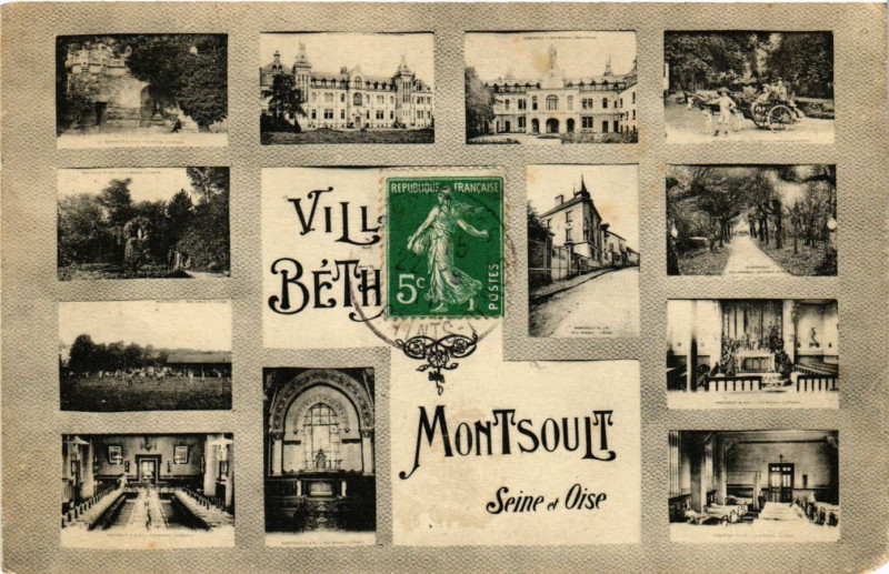 Carte postale ancienne Montsoult - Scenes à Montsoult