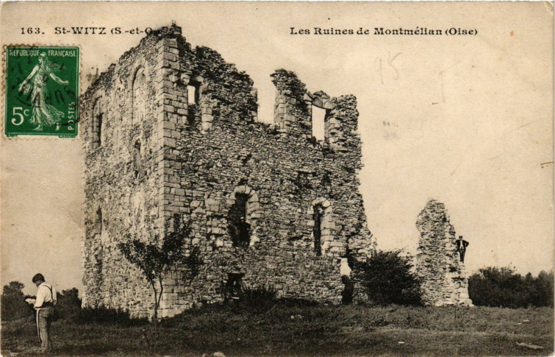 Carte postale ancienne Saint-Witz - Les Ruines de Montmélian à Saint-Witz