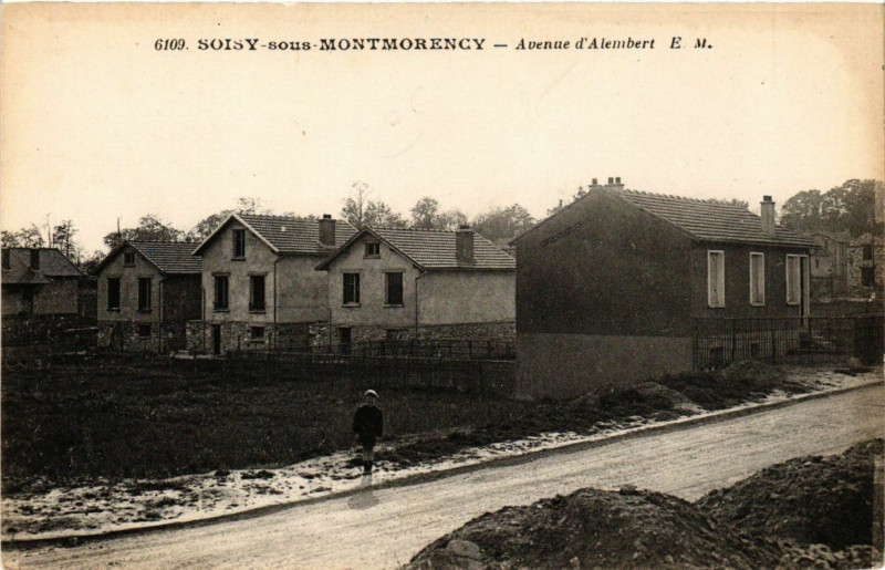 Carte postale ancienne Soisy-sous-Montmorency - Avenue d'Alembert à Soisy-sous-Montmorency