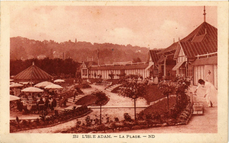 Carte postale ancienne L'Isle-Adam - La Plage à L'Isle-Adam