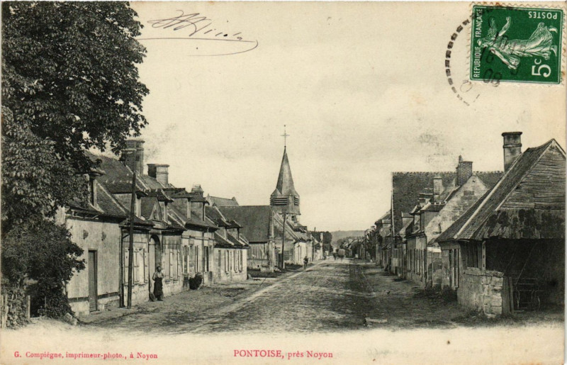 Carte postale ancienne Pontoise - Prés Noyon à Pontoise