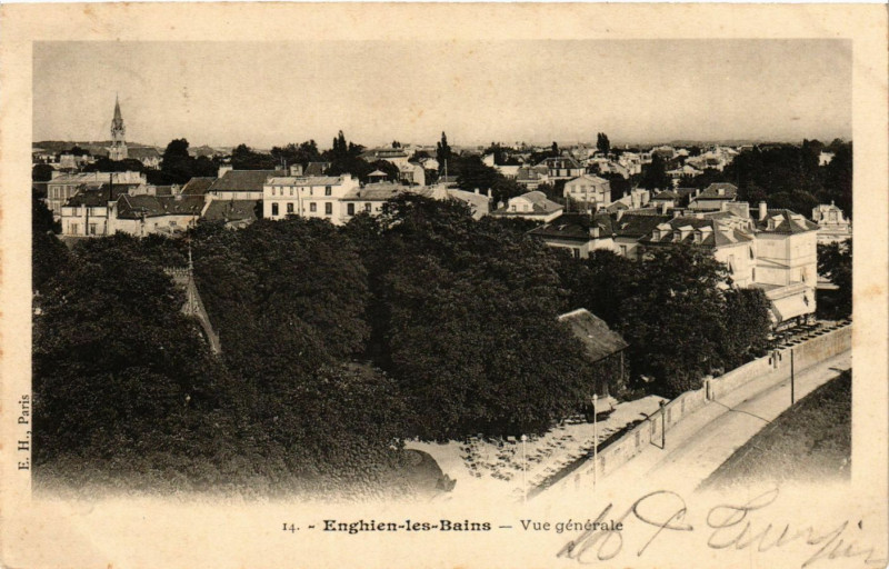 Carte postale ancienne Enghien-les-Bains - Vue Generale à Enghien-les-Bains