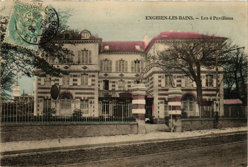 Carte postale ancienne Enghien-les-Bains - Les 4 Pavillons à Enghien-les-Bains