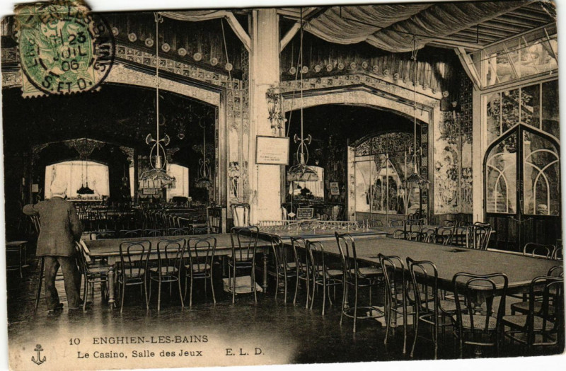 Carte postale ancienne Enghien-les-Bains - Le Casino - Salle des Jeux à Enghien-les-Bains