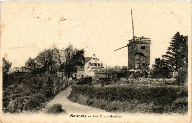 Carte postale ancienne Sannois - Les Vrais Moulins à Sannois