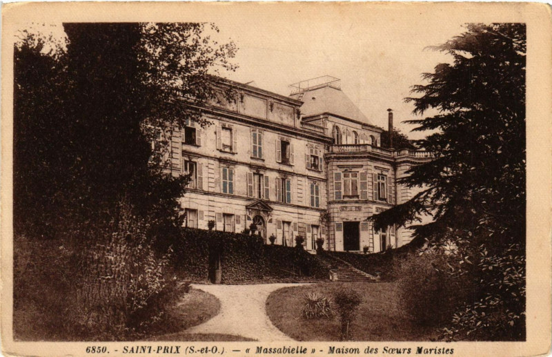 Carte postale ancienne Saint-Prix - Maison des Soeurs Maristes à Saint-Prix