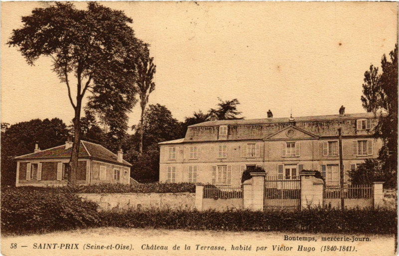 Carte postale ancienne Saint-Prix - Chateau de Lla Terrasse à Saint-Prix