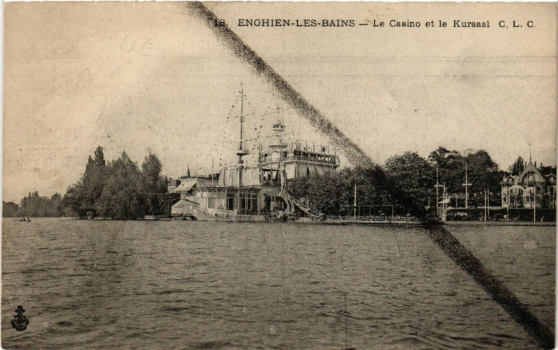 Carte postale ancienne Enghien-les-Bains - Le Casino et le Kursaal à Enghien-les-Bains