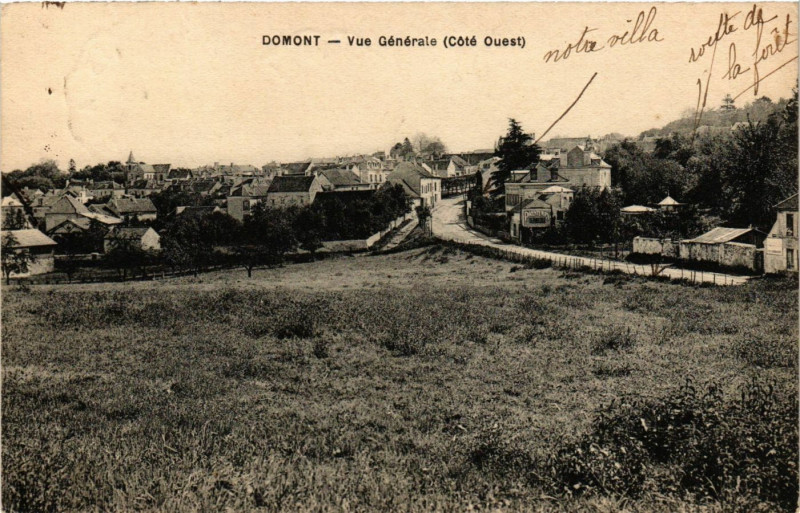 Carte postale ancienne Domont - Vue Generale à Domont