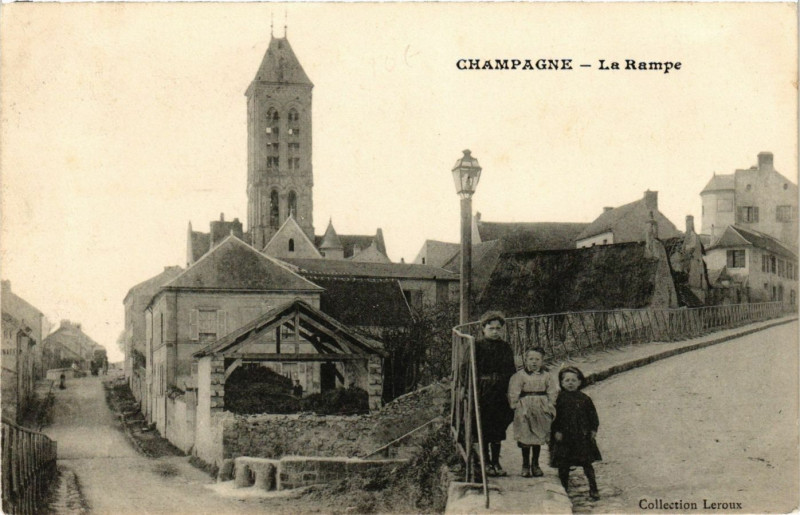 Carte postale ancienne Domont - La Rampe à Domont