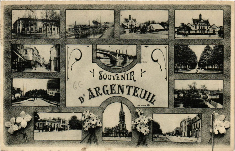 Carte postale ancienne Argenteuil - Scenes à Argenteuil