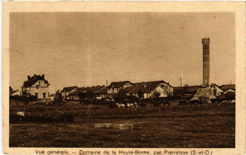 Carte postale ancienne Pierrelaye - Domaine de la Haute-Borne - Vue Generale à Pierrelaye