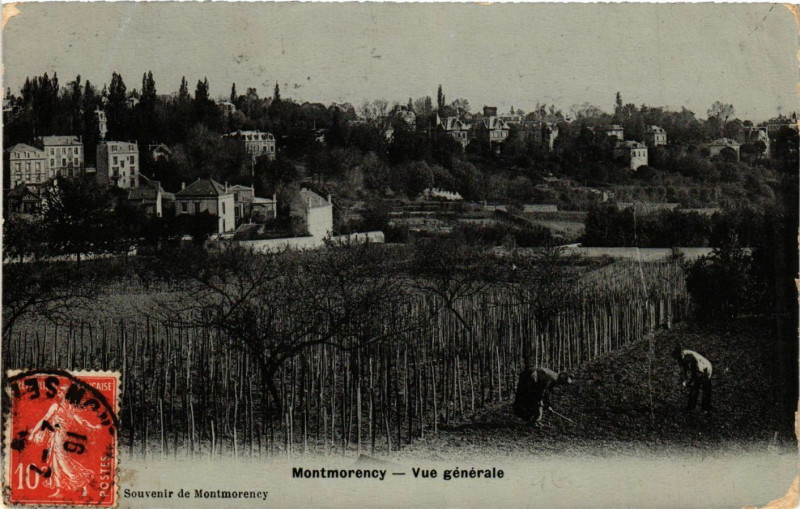 Carte postale ancienne Montmorency - Vue Generale à Montmorency