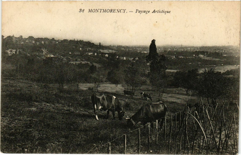 Carte postale ancienne Montmorency - Paysage Artistique à Montmorency