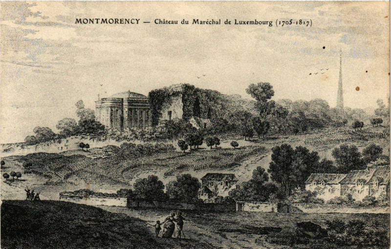 Carte postale ancienne Montmorency - Chateau du Marechal de Luxembourg à Montmorency