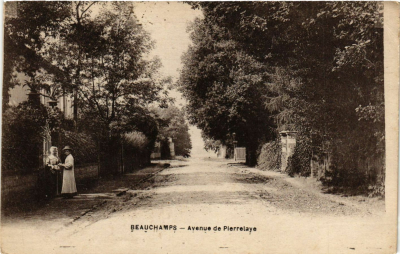 Carte postale ancienne Beauchamp - Avenue de Pierrelaye à Beauchamp