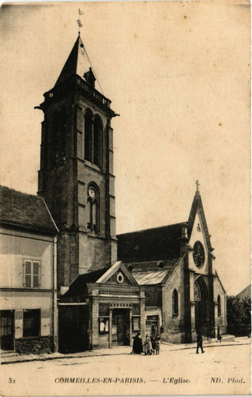 Carte postale ancienne Cormeilles-en-Parisis - L'Eglise à Cormeilles-en-Parisis