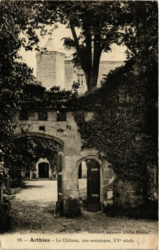 Carte postale ancienne Arthies - La Chateau à Arthies