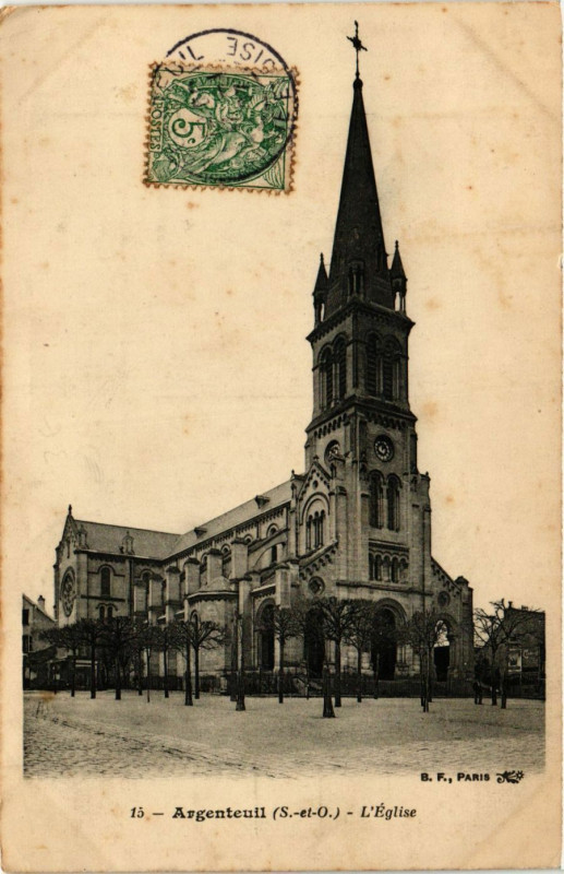 Carte postale ancienne Argenteuil - L'Eglise à Argenteuil