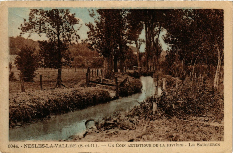 Carte postale ancienne Nesles-la-Vallée (S.-et-O.) - Un Coin Artistique de la Riviére.. à Nesles-la-Vallée