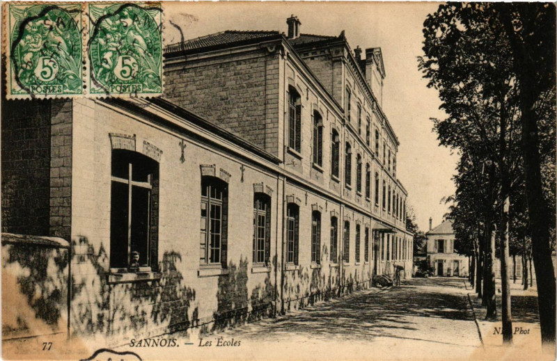 Carte postale ancienne Sannois - Les Ecoles à Sannois