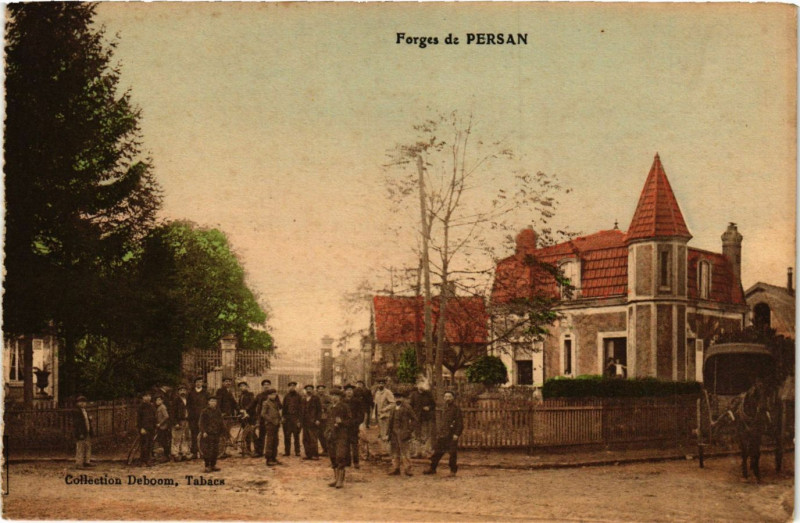 Carte postale ancienne Forges de Persan à Persan