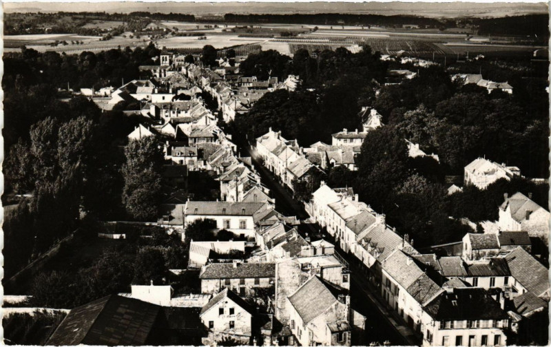 Carte postale ancienne Avion Au-Dessus de ...- Saint-Brice (S.-et-O.) - Vue générale à Us