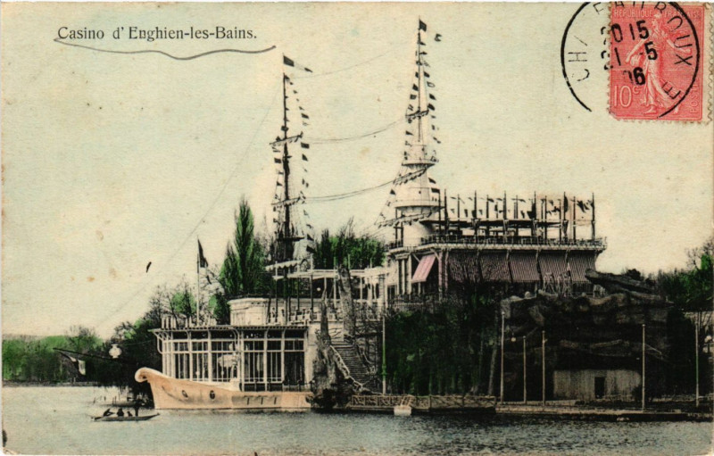 Carte postale ancienne Casino d'Enghien-les-Bains à Enghien-les-Bains