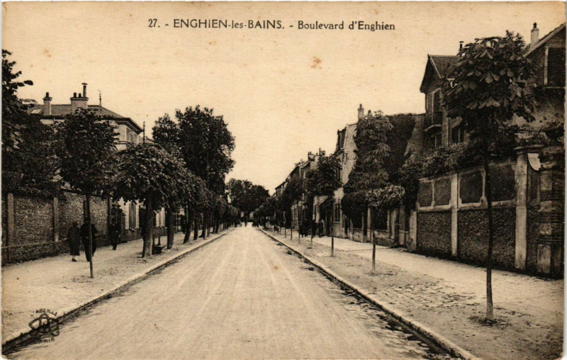 Carte postale ancienne Enghien-les-Bains - Boulevard d'Enghien à Enghien-les-Bains