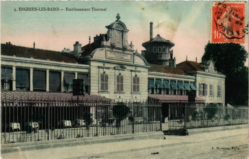 Carte postale ancienne Enghien-les-Bains - Etablissement Thermal à Enghien-les-Bains