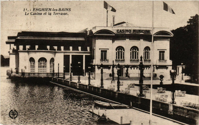 Carte postale ancienne Enghien-les-Bains - Le Casino et la Terrasse à Enghien-les-Bains