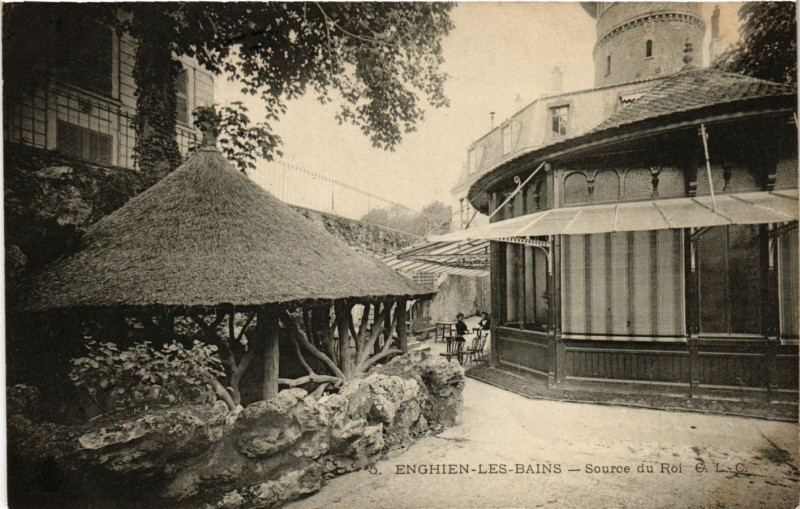 Carte postale ancienne Enghien-les-Bains - Source du Roi à Enghien-les-Bains